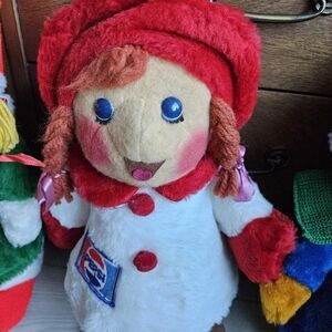 Pepsi Adorable Red and White Rag Doll